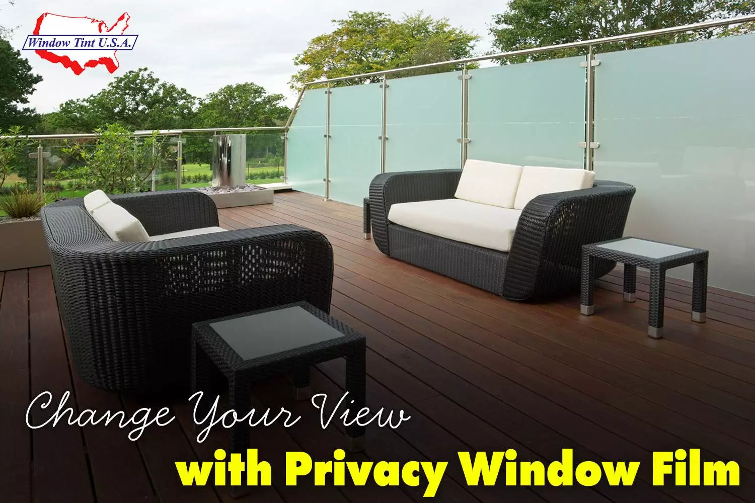 Privacy window film
